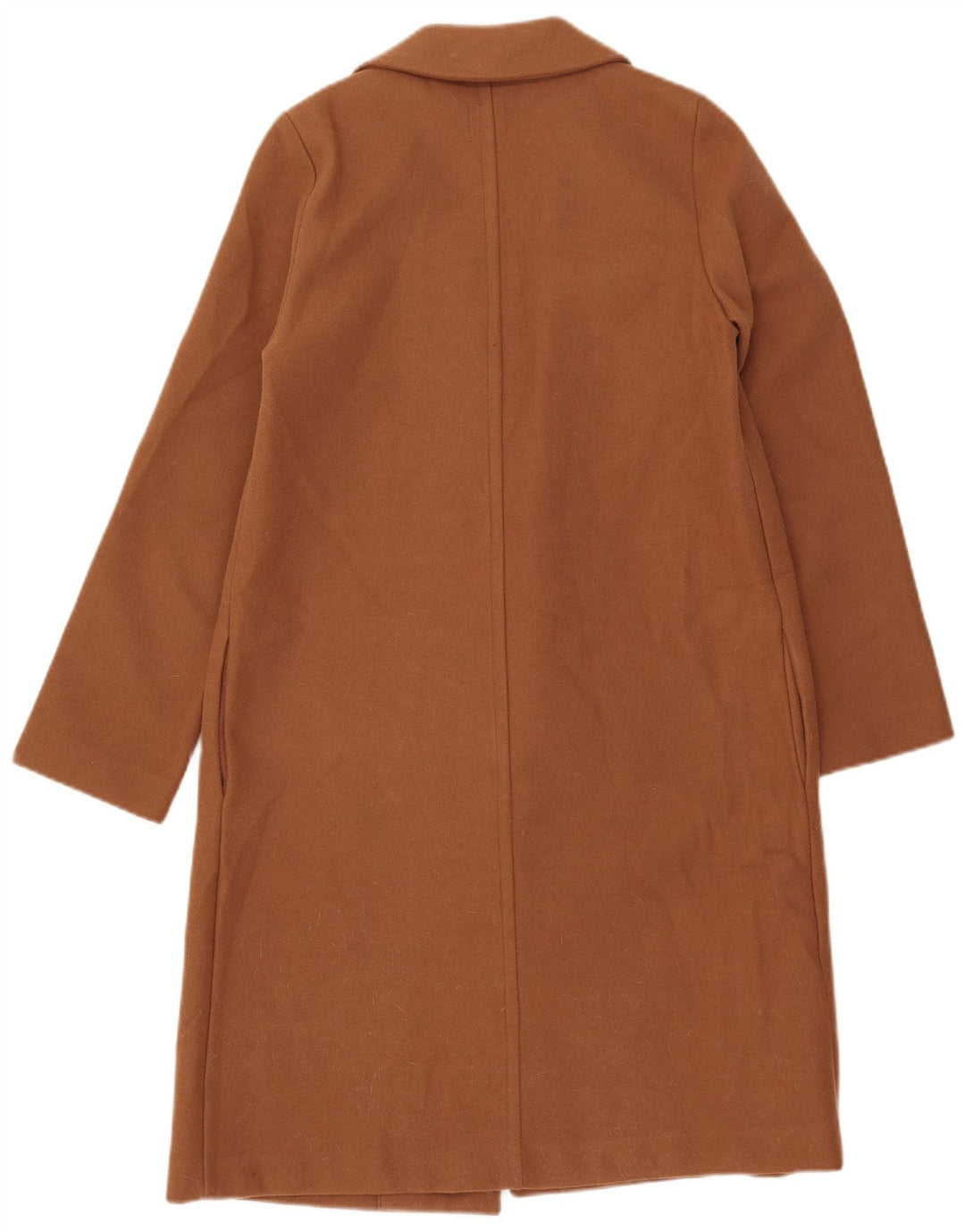 Zara Γυναικείο Ανοιχτό Παλτό UK 10 Small Brown Πολυεστέρας