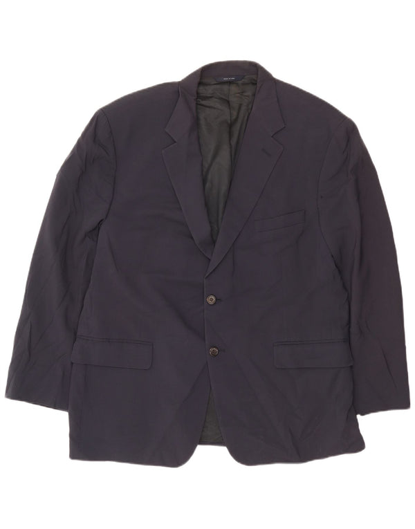 Brooks Brothers Ανδρικό μπλέιζερ με 2 κουμπιά μπουφάν UK 40 Large Navy Blue Wool