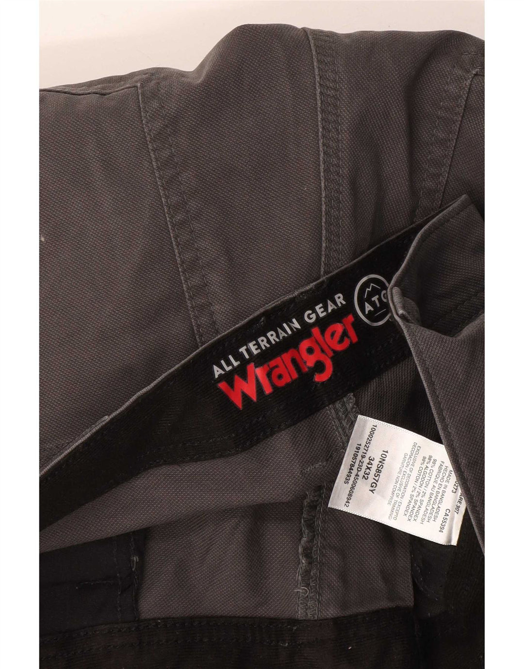 Ανδρικό ίσιο παντελόνι Cargo Wrangler W34 L32 Γκρι βαμβακερό