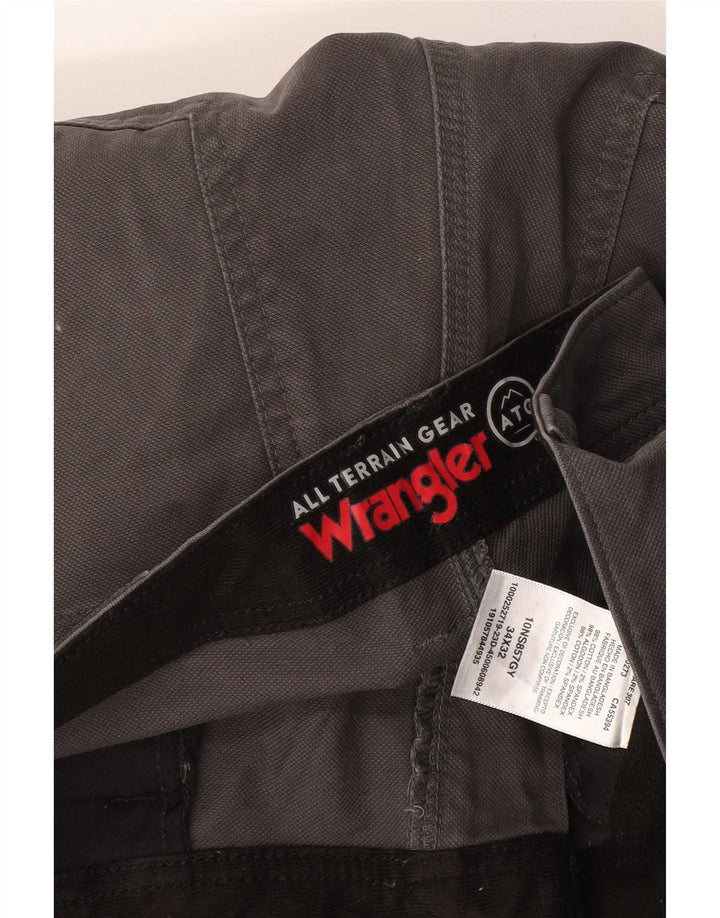 Ανδρικό ίσιο παντελόνι Cargo Wrangler W34 L32 Γκρι βαμβακερό