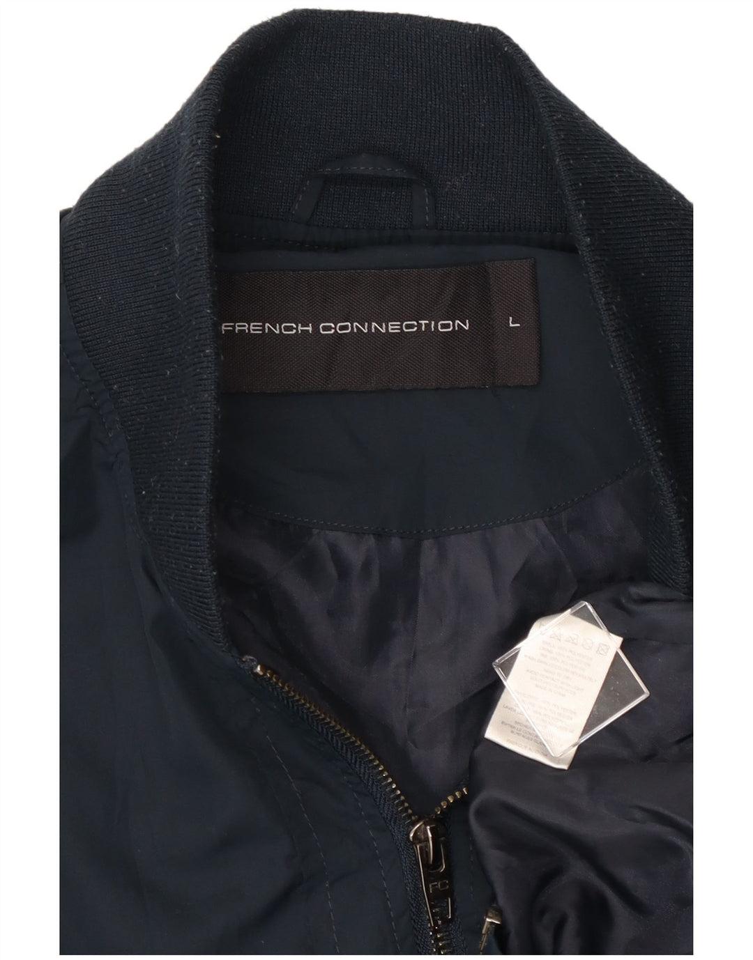 ΓΑΛΛΙΚΗ ΣΥΝΔΕΣΗ Ανδρικό μπουφάν UK 40 Large Navy Blue Polyester
