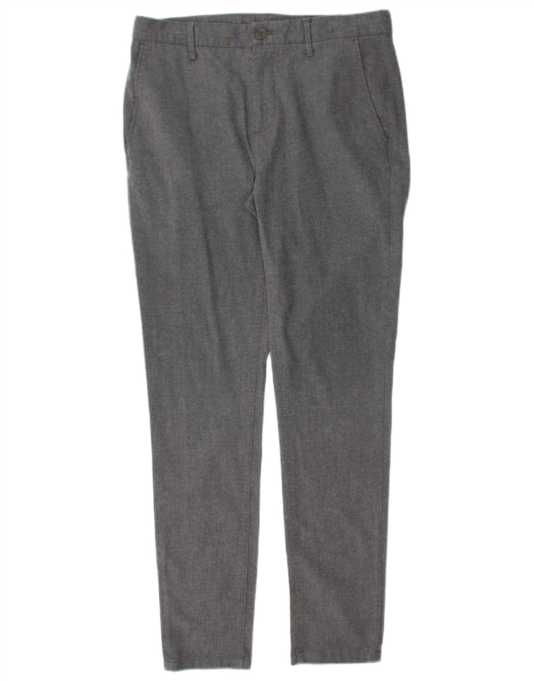 Zara Ανδρικό Slim παντελόνι Chino EU 40 Medium W31 L30 Grey Polyester