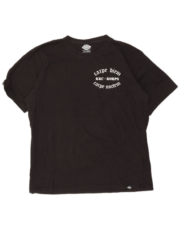 Ανδρικό γραφικό T-Shirt Dickies Top 2XL Μαύρο βαμβακερό