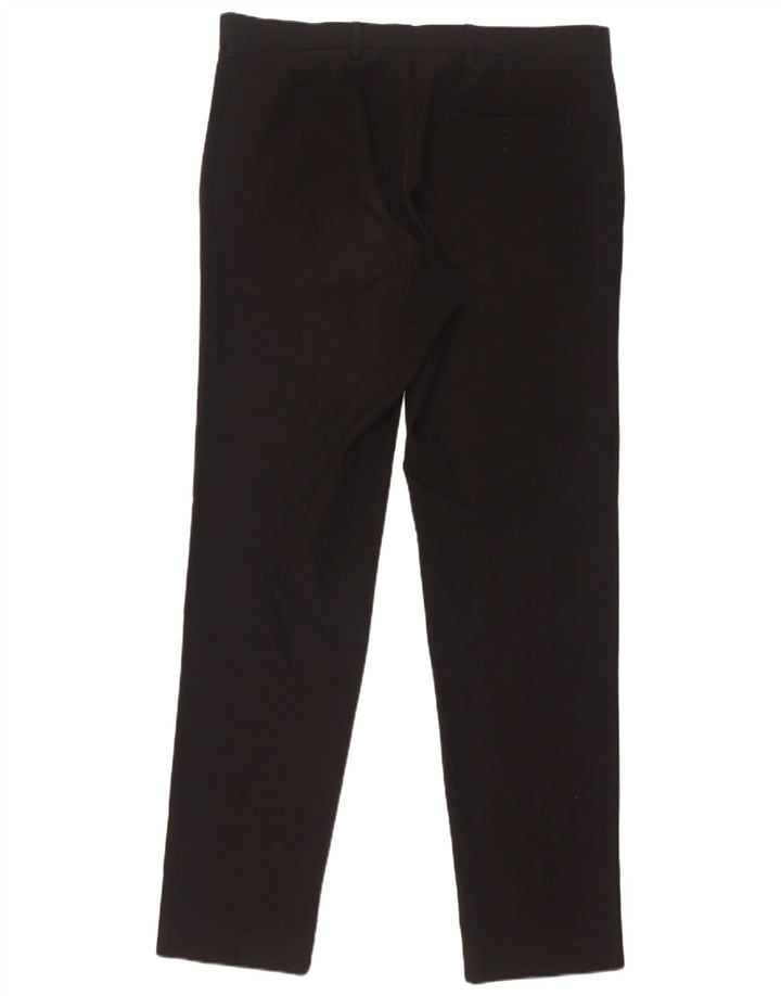 Marks & Spencer Ανδρικό Slim παντελόνι Chino W34 L33 Μαύρο πολυεστέρα