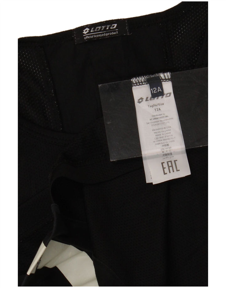 Γραφικό γιλέκο LOTTO Boys Top 11-12 ετών Μαύρο Πολυεστέρας