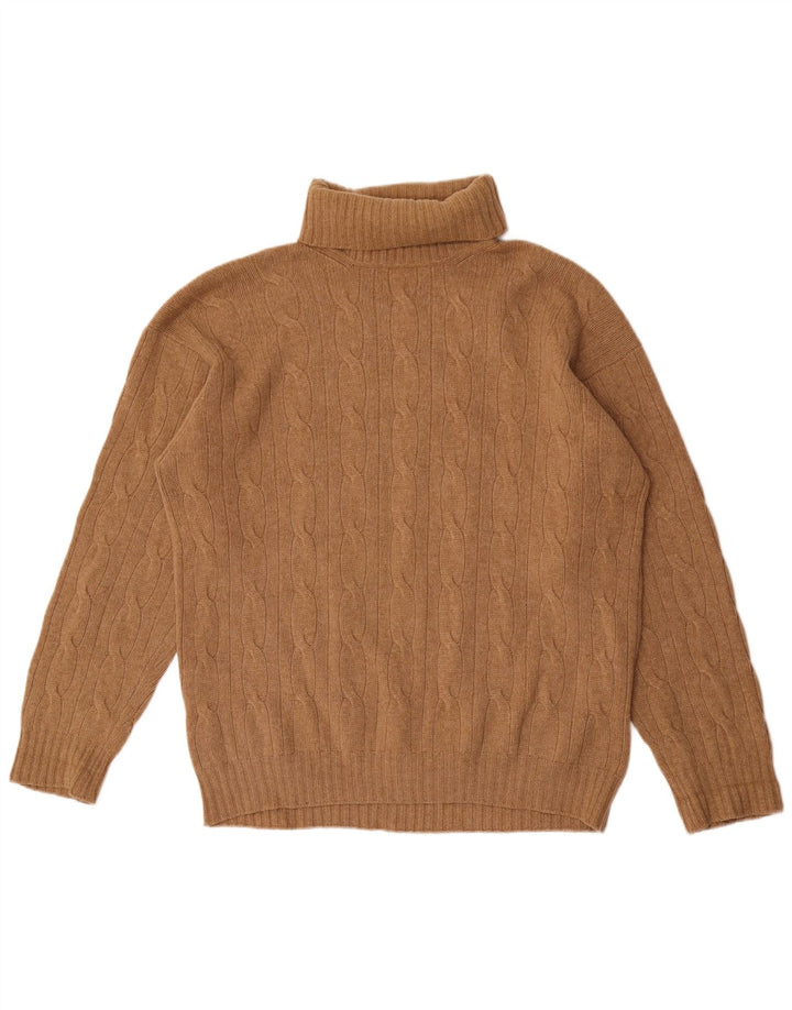 Ανδρικό πουλόβερ Benetton Roll Neck Jumper 2XL Καφέ
