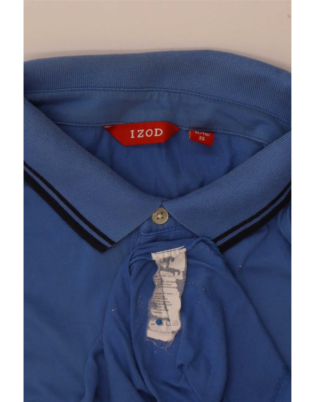 Izod Ανδρικό Πόλο Μπλουζάκι XL Μπλε βαμβακερό