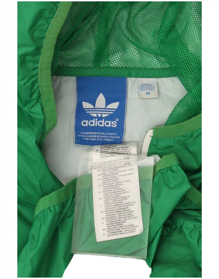 Adidas Ανδρικό μπουφάν βροχής με κουκούλα UK 38 Medium Green Nylon