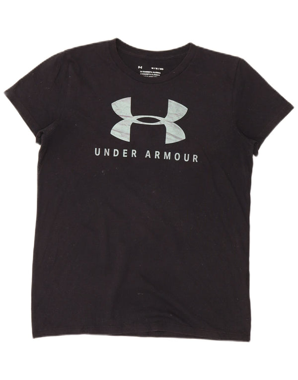 Under Armour Γυναικείο T-Shirt Top UK 12 Medium Black