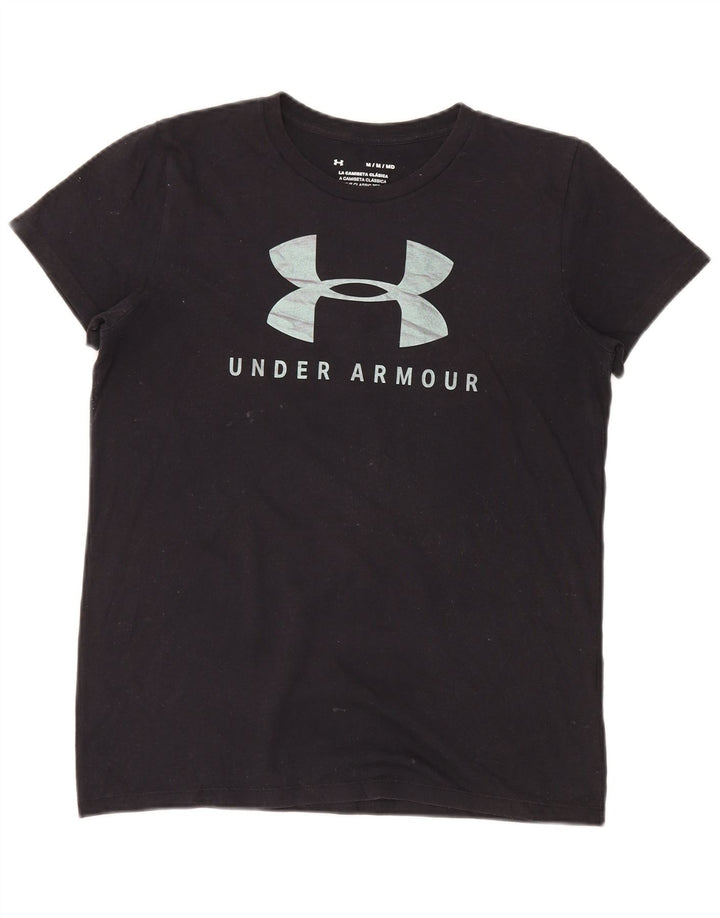 Under Armour Γυναικείο T-Shirt Top UK 12 Medium Black