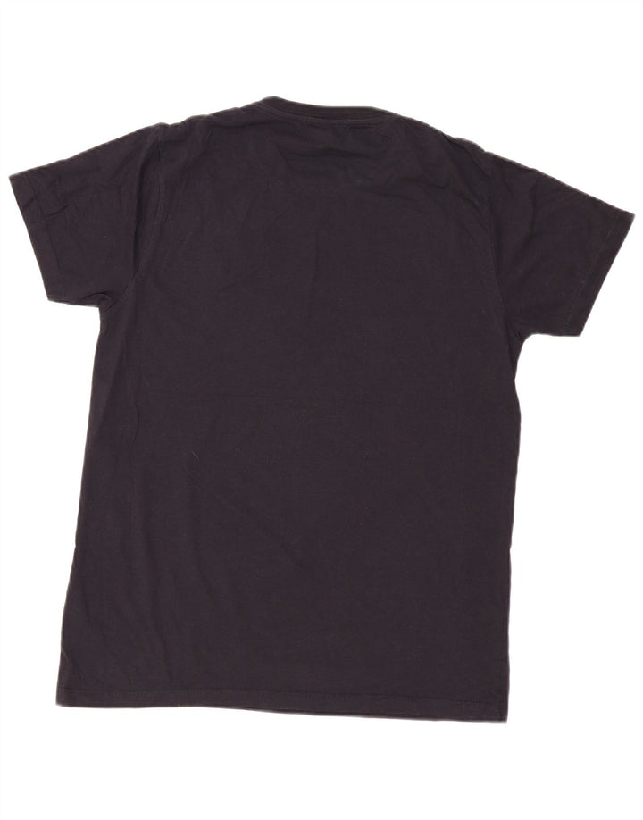 Γαλλική Connection Ανδρικό γραφικό T-Shirt Top μεγάλο μαύρο βαμβακερό
