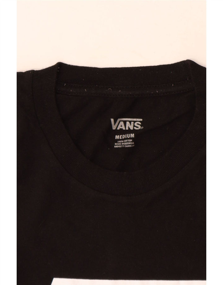 Ανδρικό γραφικό T-Shirt Vans Top Μεσαίο μαύρο βαμβακερό