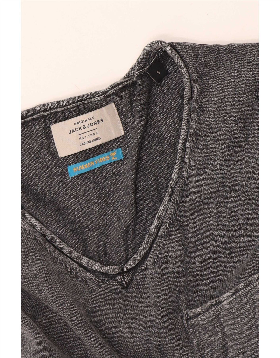 Jack & Jones Ανδρικό μακρυμάνικο μπλουζάκι μικρό γκρι