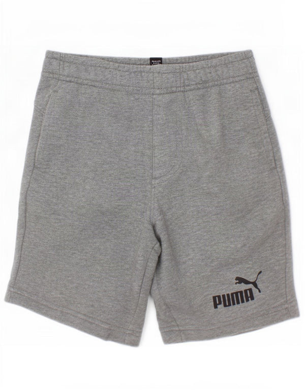 Puma Boys Sport σορτς 7-8 ετών Γκρι βαμβακερό
