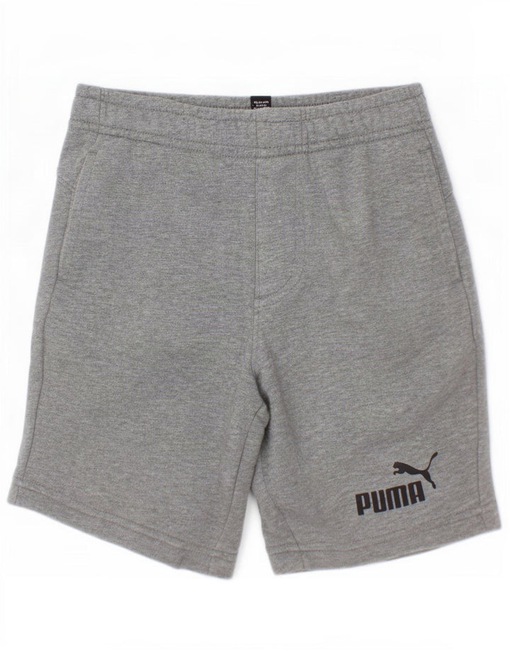 Puma Boys Sport σορτς 7-8 ετών Γκρι βαμβακερό