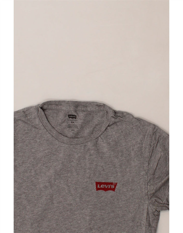 LEVI'S Mens T-Shirt Top Small Grey Vintage Levi's and Second-Hand Levi's from Messina Hembry 