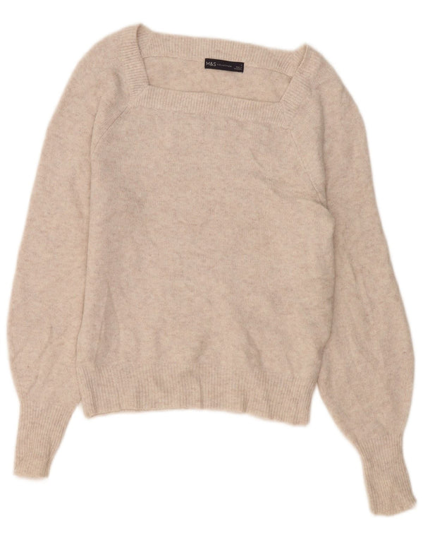 Marks & Spencer Γυναικείο πουλόβερ με λαιμόκαυστο UK 10 Small Beister Polyester