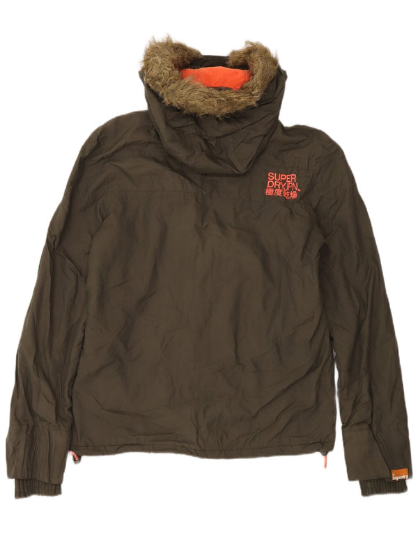 Superdry Mens The Windcheater Hooded Windbreaker Jacket UK 36 Small Khaki