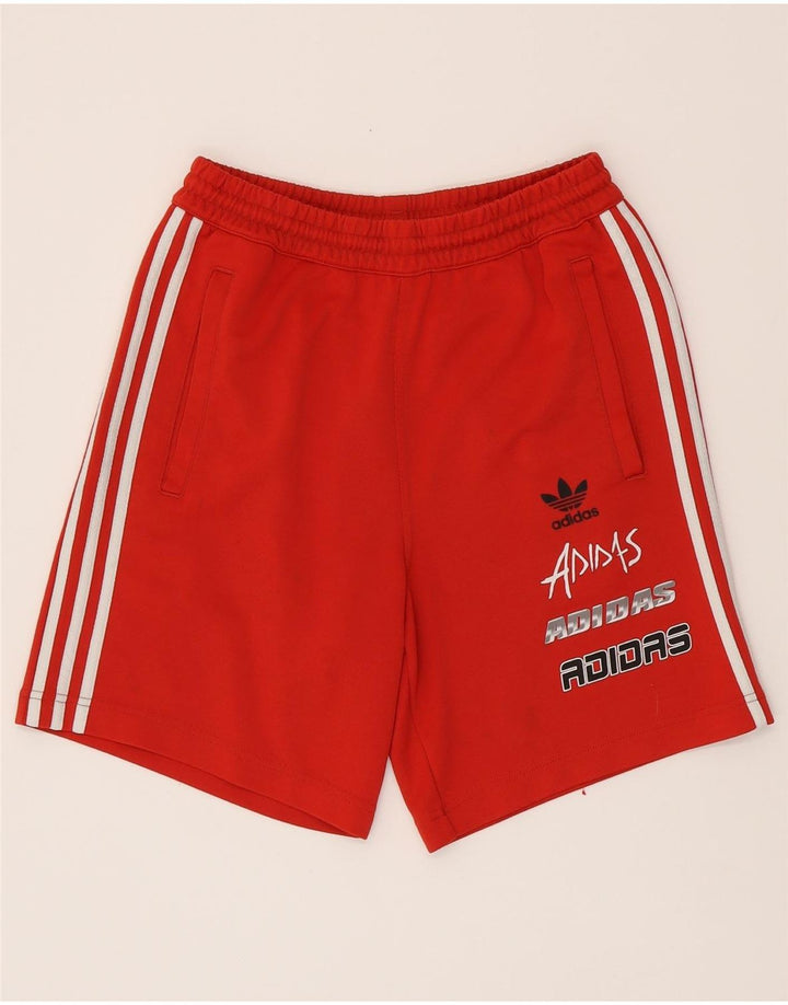 Ανδρικό γραφικό αθλητικό σορτς ADIDAS Μικρό κόκκινο πολυεστέρα
