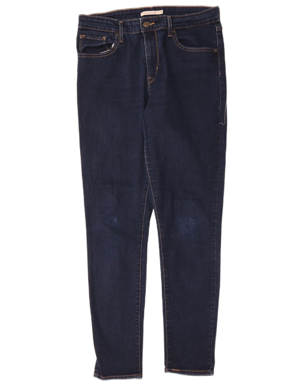 Γυναικεία Levi's 721 Ψηλόχρωμα Skinny Jeans W31 L30 Navy Blue Cotton