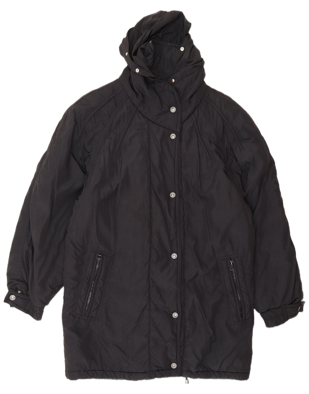 Colmar Γυναικείο παλτό με κουκούλα Oversized με επένδυση IT 44 Μεσαίο Μαύρο