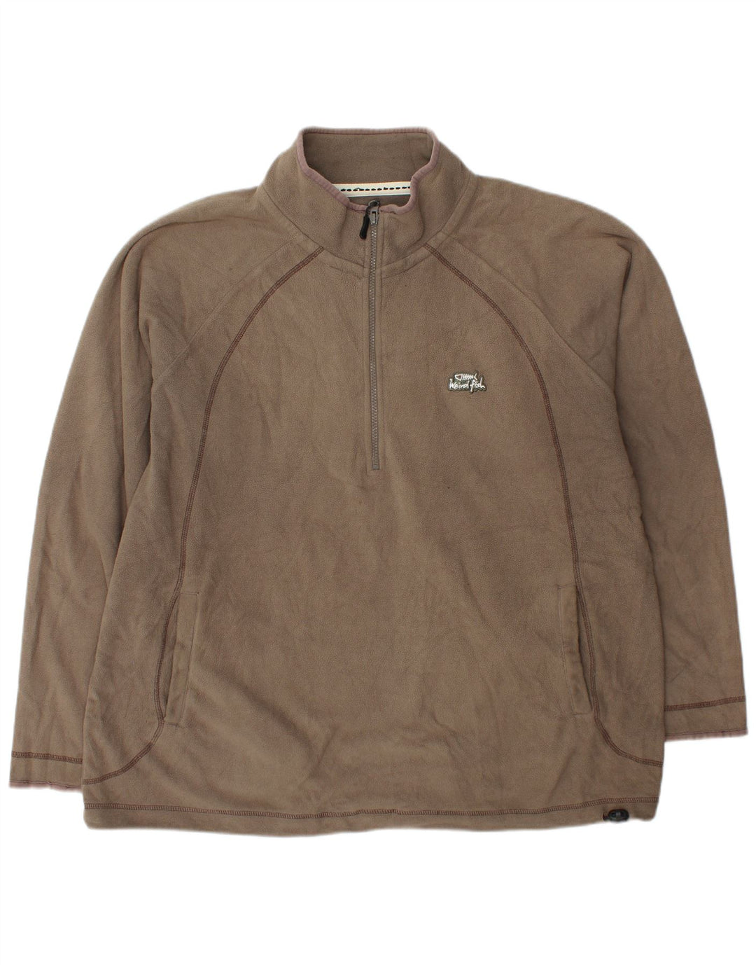 WEIRD FISH Ανδρικό φερμουάρ Fleece Jumper XL Γκρι