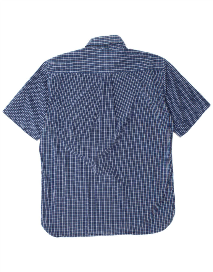 TOMMY HILFIGER Ανδρικό κοντομάνικο πουκάμισο Small Blue Check Cotton