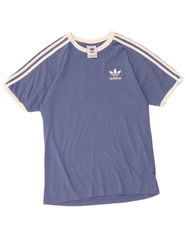 Ανδρικό γραφικό T-Shirt Adidas Top Small Blue βαμβακερό