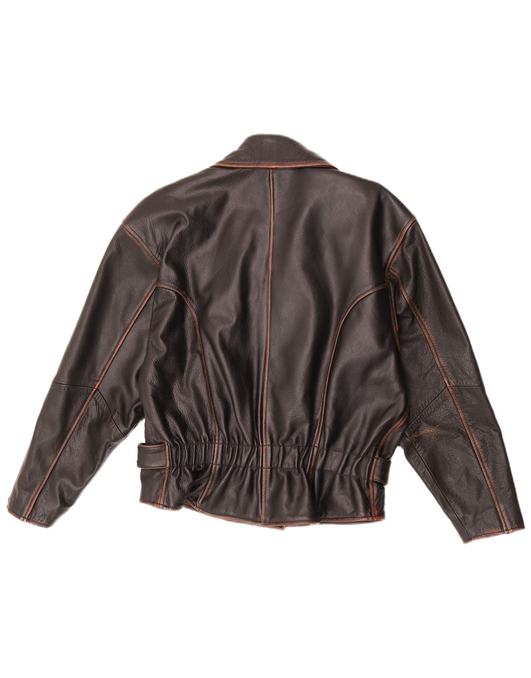 P.S. Εταιρικό Γυναικείο Διπλό Μπουφάν Biker UK 12 Μεσαίο Καφέ