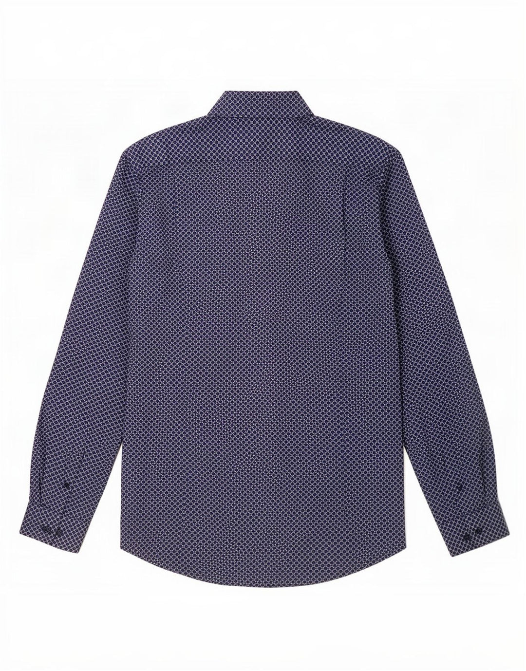 Ανδρικό πουκάμισο Guide London Small Navy Blue Check Cotton