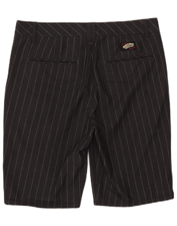 Ανδρικό σορτς chino Vans W32 από μεσαίο μαύρο ρίγες πολυεστέρας