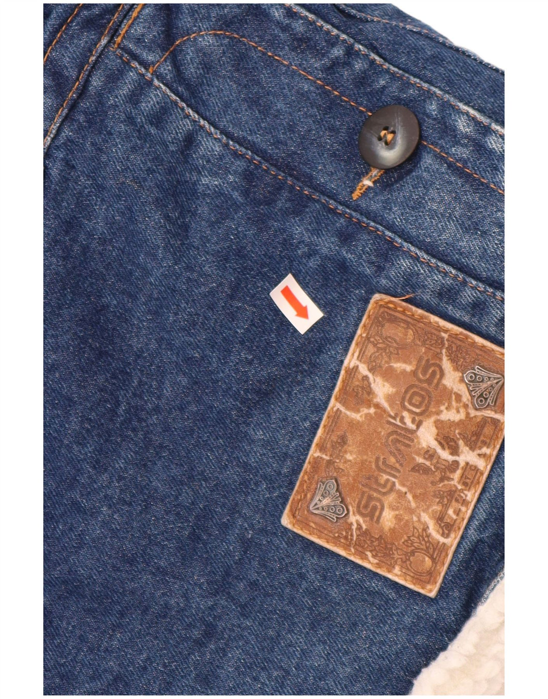 STRATOS Ανδρικό τζιν Sherpa Jacket UK 42 XL Μπλε Βαμβακερό