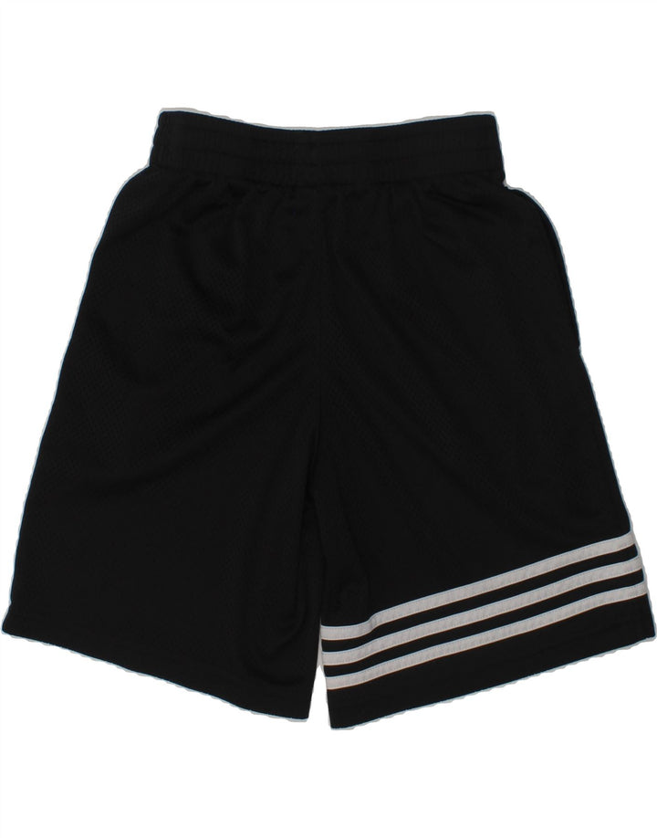 ADIDAS Boys Sport Shorts 10-11 Years Medium Black Polyester | Vintage Adidas | Thrift | Second-Hand Adidas | Used Clothing | Messina Hembry 