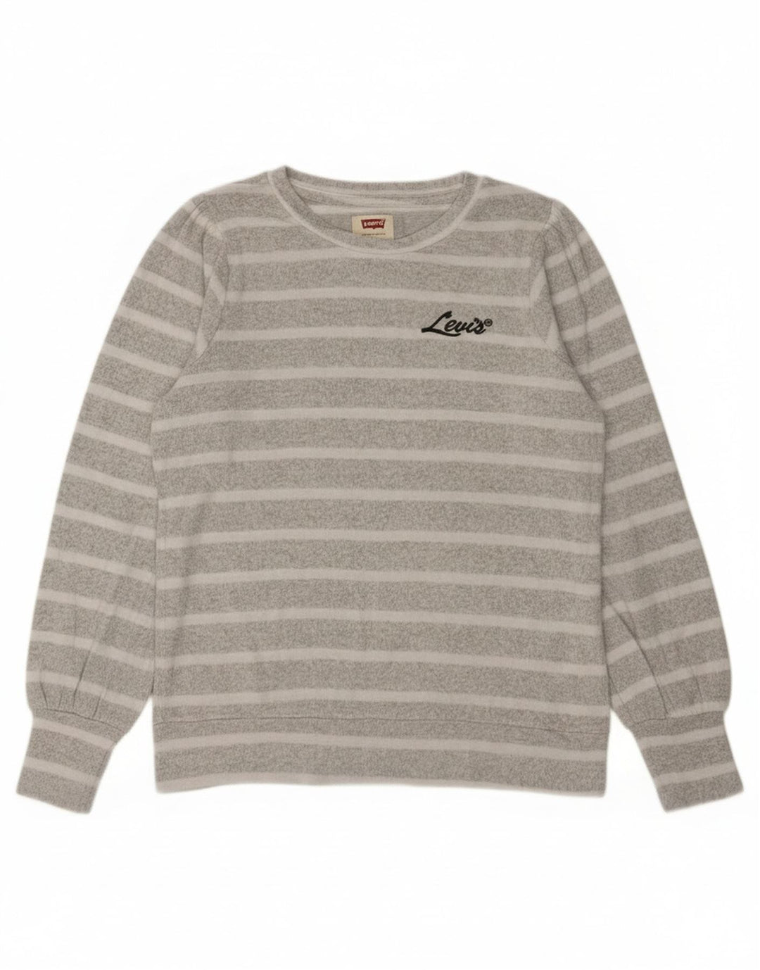 Levi's Girls Φούτερ Jumper 13-14 ετών Γκρι ριγέ βισκόζη