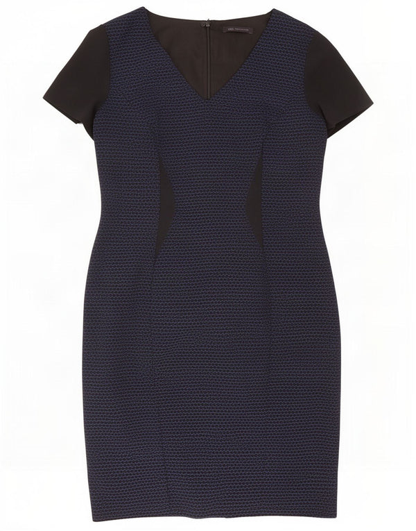 Γυναικείο φόρεμα με θήκη Marks & Spencer UK 14 Medium Navy Blue Colourblock