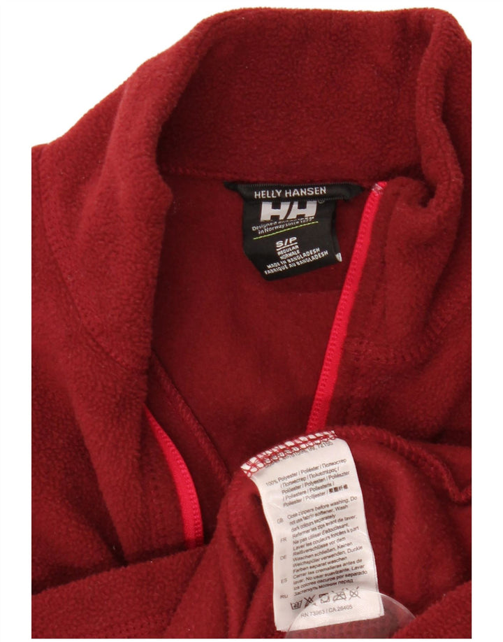 HELLY HANSEN Γυναικείο φερμουάρ φλις λαιμόκοψη UK 10 Small Maroon Polyester