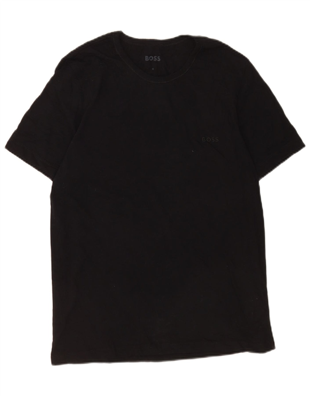 Ανδρικό T-Shirt Hugo Boss Τοπ μεσαίο μαύρο βαμβακερό