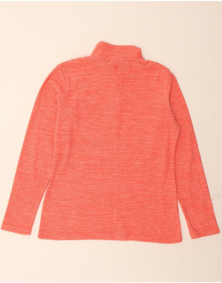 MOUNTAIN WAREHOUSE Womens Zip Neck Fleece Jumper UK 12 Medium Red Vintage Mountain Warehouse and Second-Hand Mountain Warehouse from Messina Hembry 