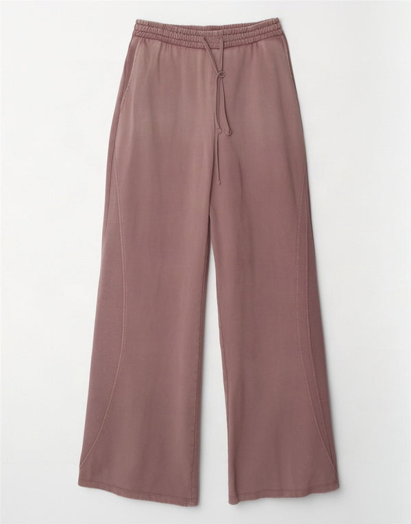 Zara Γυναικεία φόρμα με φαρδιά πόδι Παντελόνι UK 12 Medium Purple