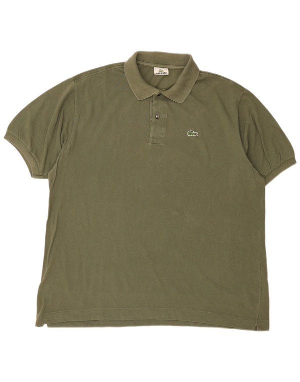 Ανδρικό πουκάμισο πόλο Lacoste 7 2XL Πράσινο βαμβακερό