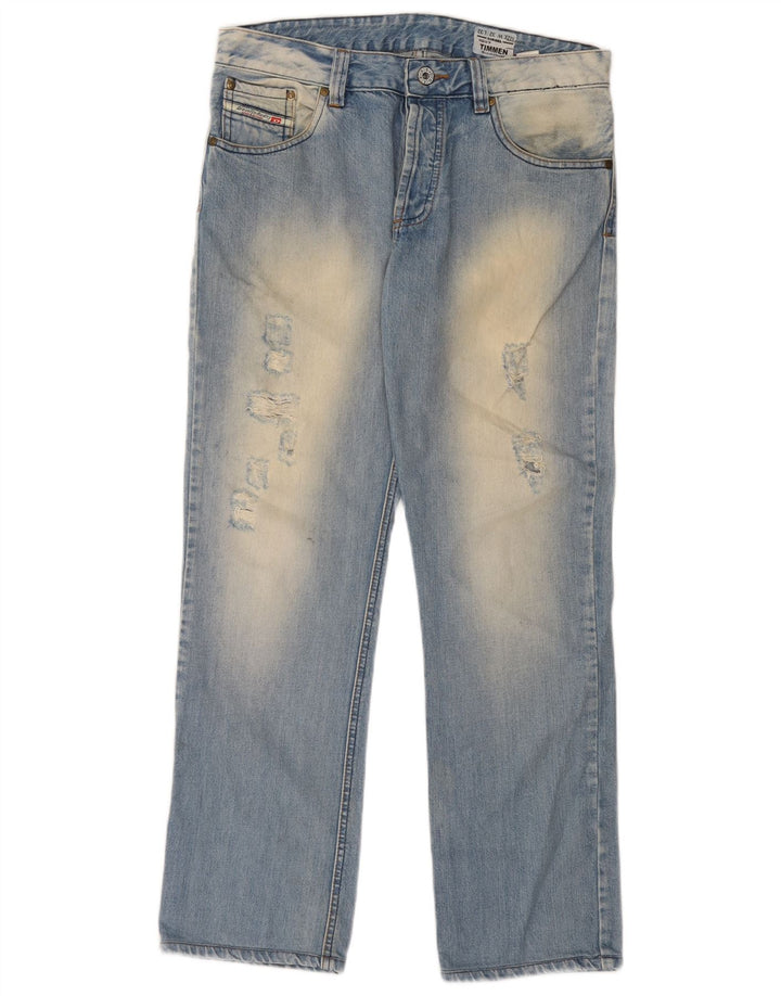Ανδρικά Diesel Timmen Distressed Regular Straight Jeans W32 L32 Blue Cotton