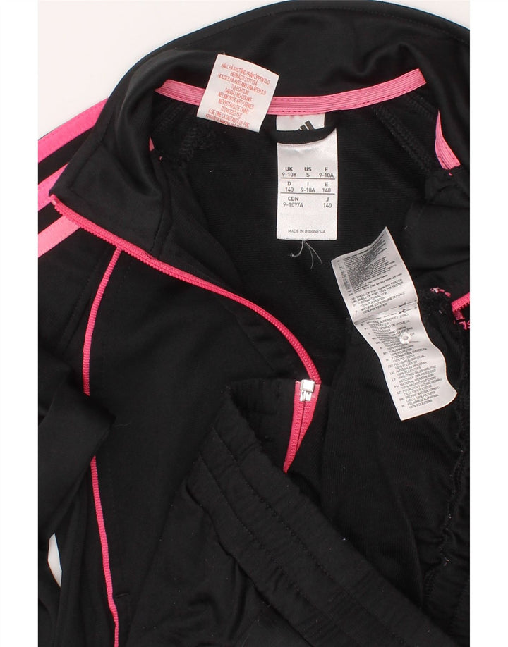 Κορίτσια αθλητική φόρμα Adidas Top Jacket 9-10 Years Black Polyester
