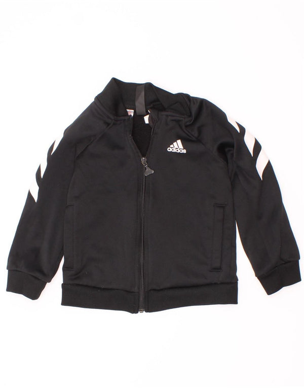Adidas Boys αθλητική φόρμα Adidas Top Jacket 3-4 Years Black Colourblock Polyester