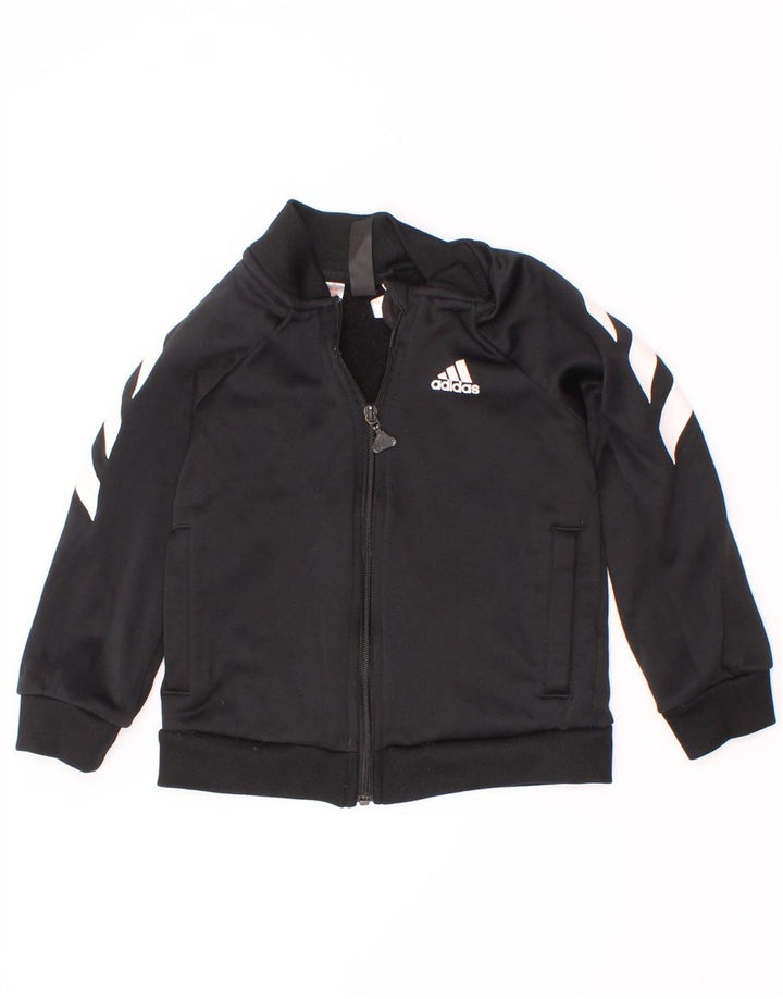 Adidas Boys αθλητική φόρμα Adidas Top Jacket 3-4 Years Black Colourblock Polyester