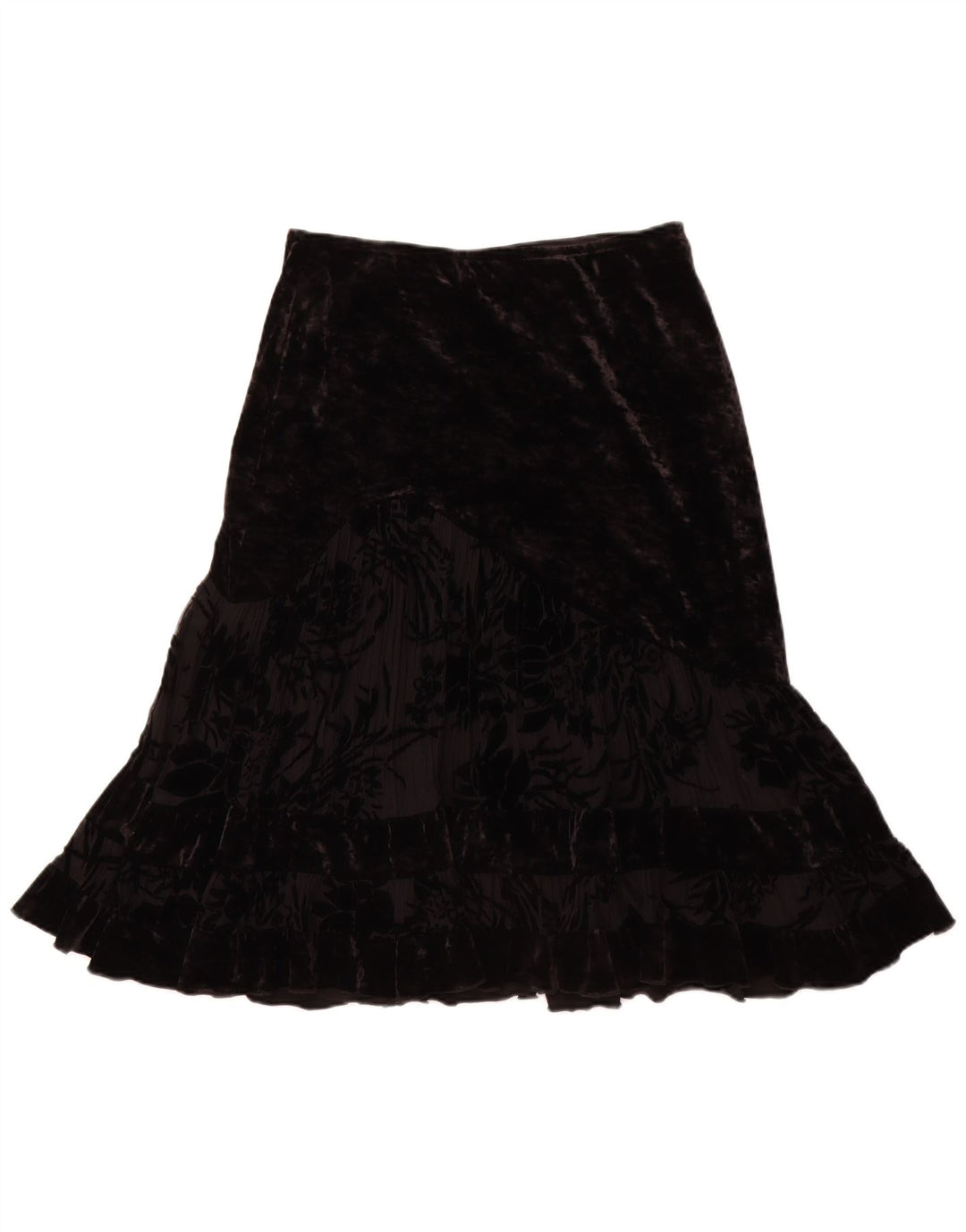 JOSEPH RIBKOFF Γυναικεία βελούδινη τρομπέτα UK 14 Μεγάλη W30 Μαύρο Πολυεστέρας