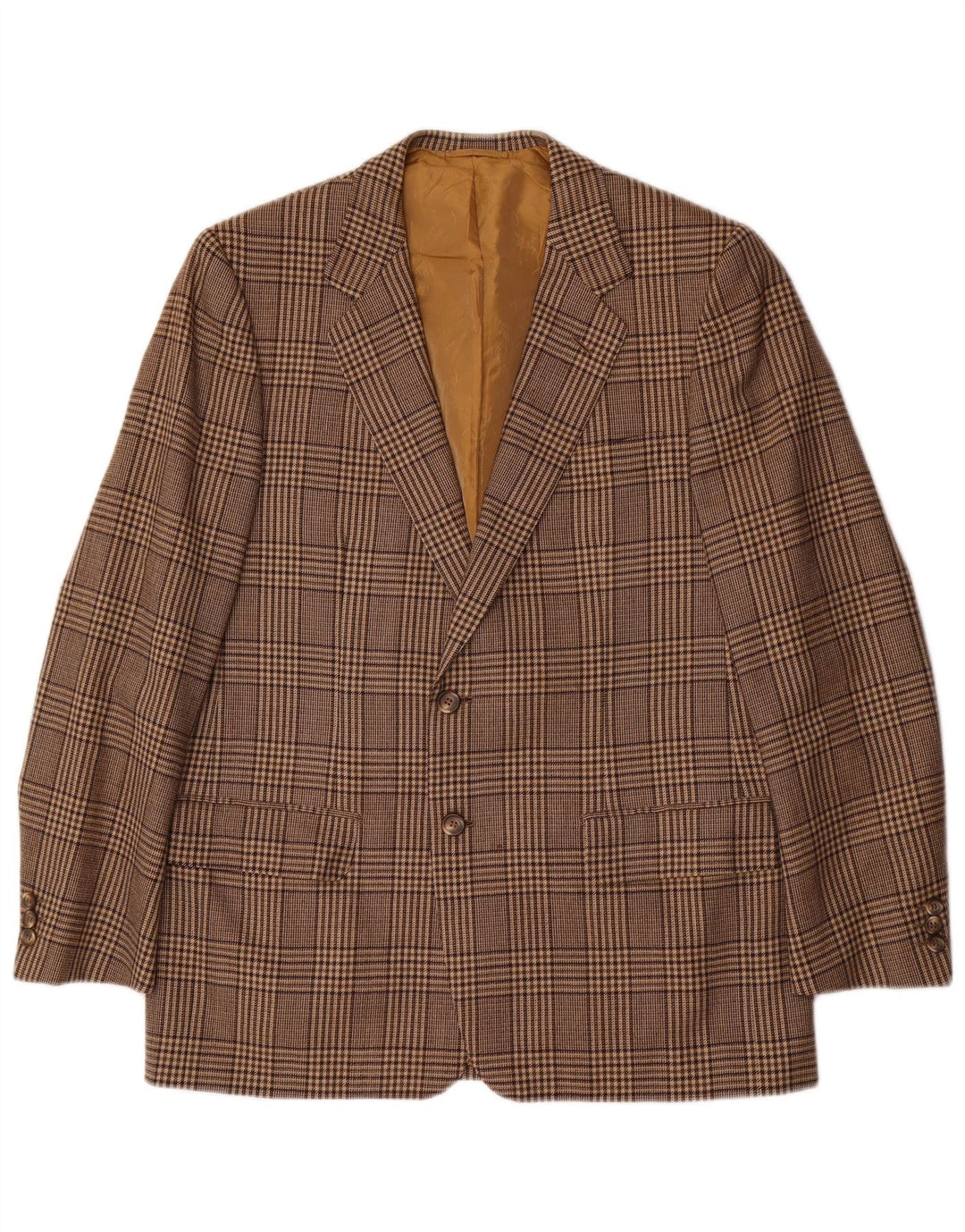 Vintage Ανδρικό σακάκι με 2 κουμπιά σακάκι UK 42 XL καφέ μαλλί
