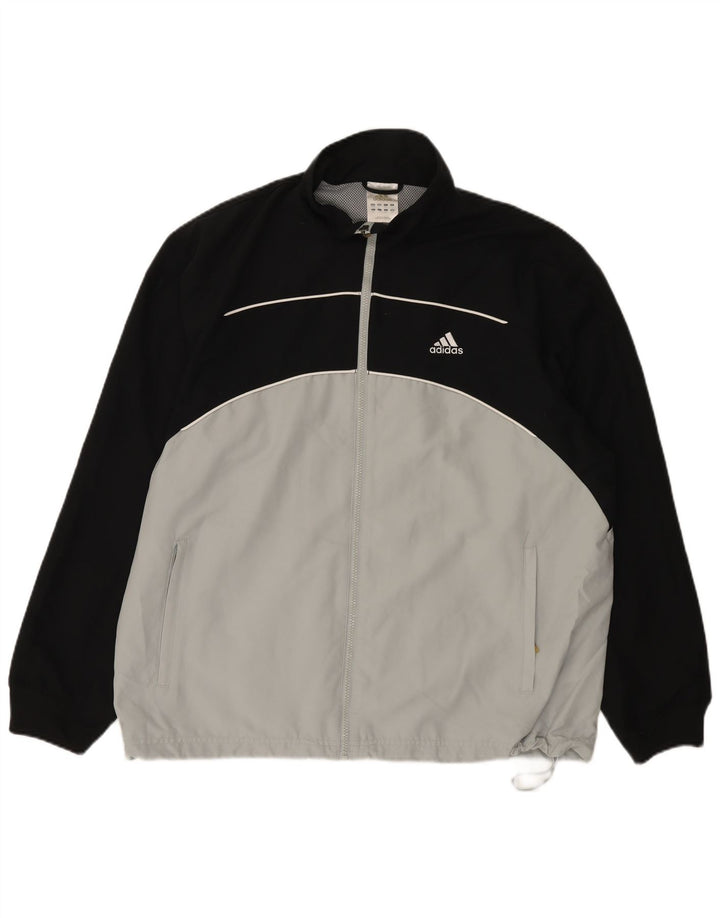 Adidas Ανδρικό μπουφάν βροχής UK 44/46 μεγάλο λευκό χρώμα πολυεστέρα