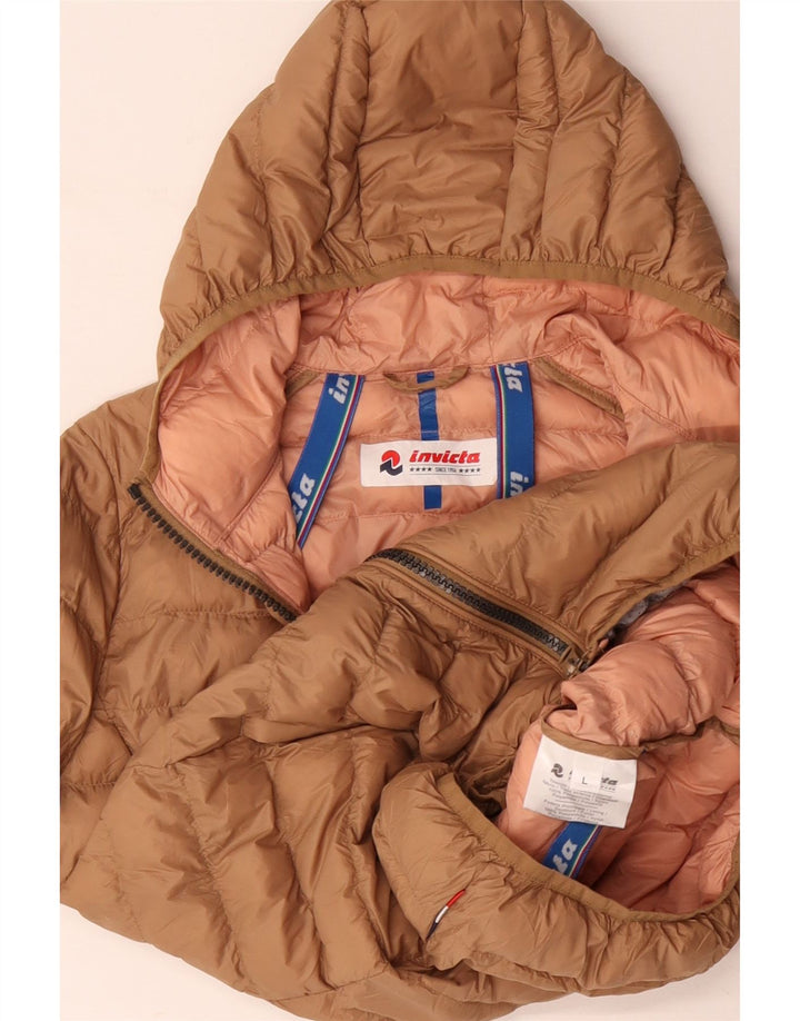 INVICTA Γυναικείο μπουφάν με κουκούλα UK 16 Large Beige Polyamide