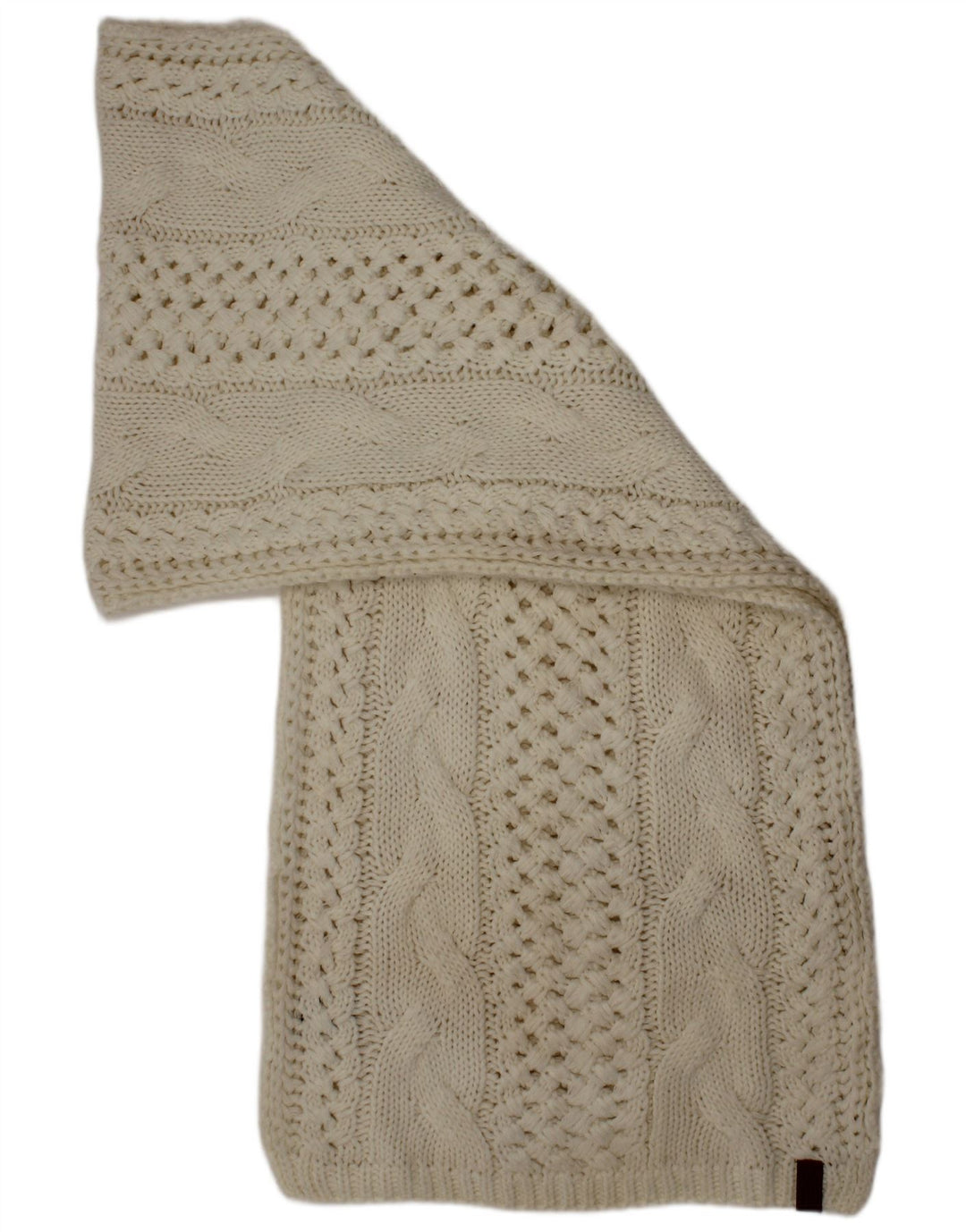 Γυναικείο Πλεκτό Ορθογώνιο Φουλάρι Superdry Ακρυλικό One Size Off White