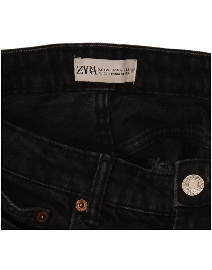 Zara Γυναικείο Straight Jeans EU 42 Large W32 L29 Black